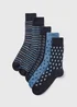 5 Pack Design Socks - Sizes 9-12 Image 1