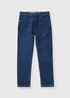 Boys Blue Dark Wash Straight Jeans (7-15yrs) - Age 7 Years Image 1