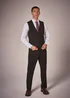 Taylor & Wright Menton Brown Twill Waistcoat - XXL Image 2