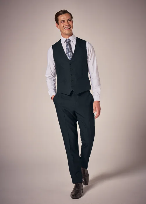 Taylor & Wright Vence Navy Waistcoat - Large Image 2