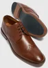 Tan Leather Brogue Shoes - Size 6 Image 2