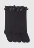 5 Pack Black Bow Knee High Socks (Younger 6-Older 6.5) - Sizes 6 - 8.5 Image 1