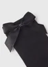 5 Pack Black Bow Knee High Socks (Younger 6-Older 6.5) - Sizes 6 - 8.5 Image 2
