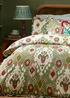 Paoletti 1973 Dawson Ikat Green Reversible Duvet Cover Set - Single Image 2
