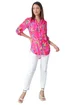 Roman Candy Pink Floral Print Longline Blouse - Size 12 Image 2