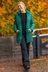 Roman Green Longline Quilted Hooded Puffer Coat - 18 Image 2