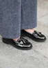 Where's That From Black Patent Imogen Flatform Slip On Loafers - Size 9 Image 1