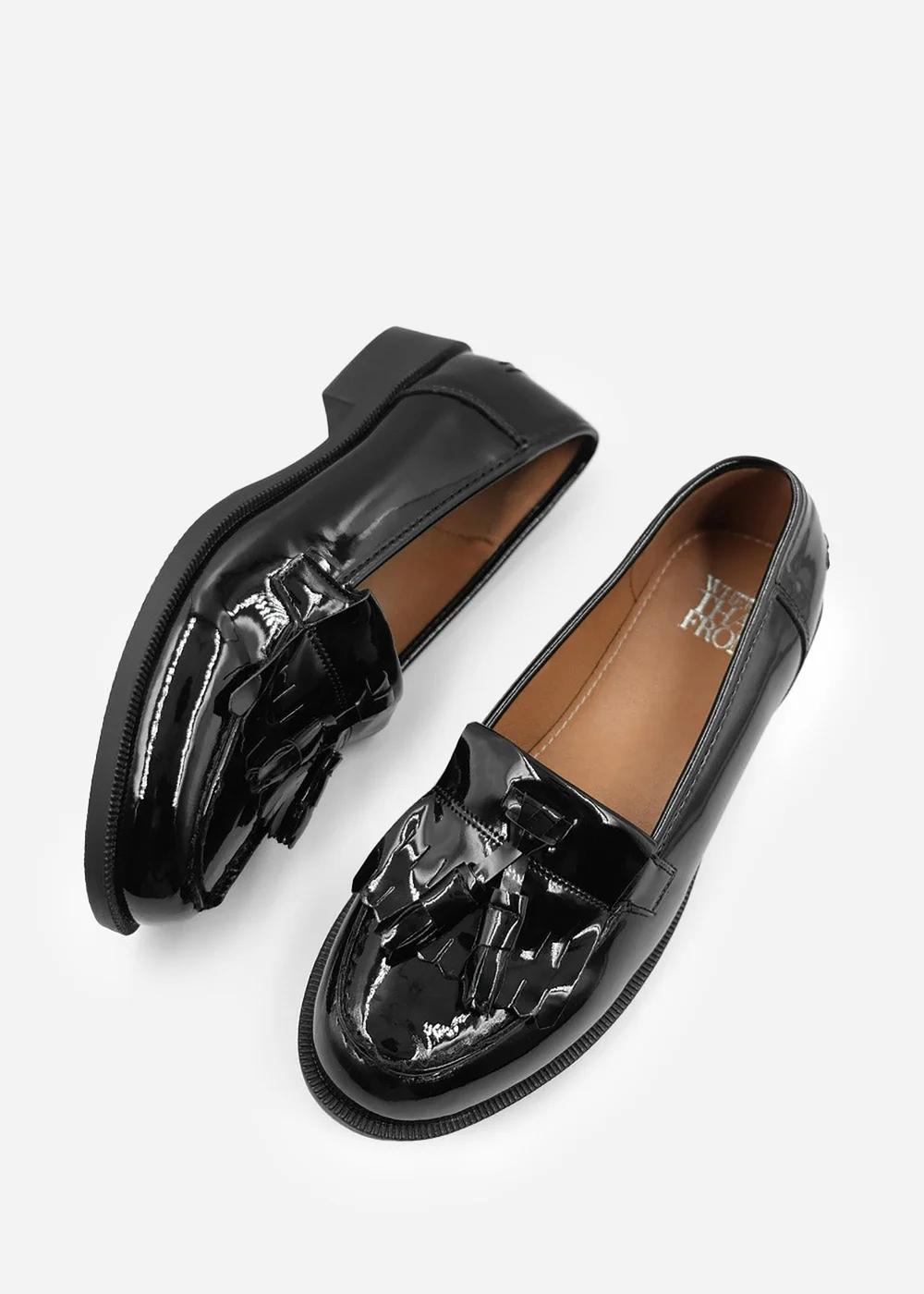 Where's That From Black Imogen Wide Fit Slip On Loafers - Size 7 Image 2