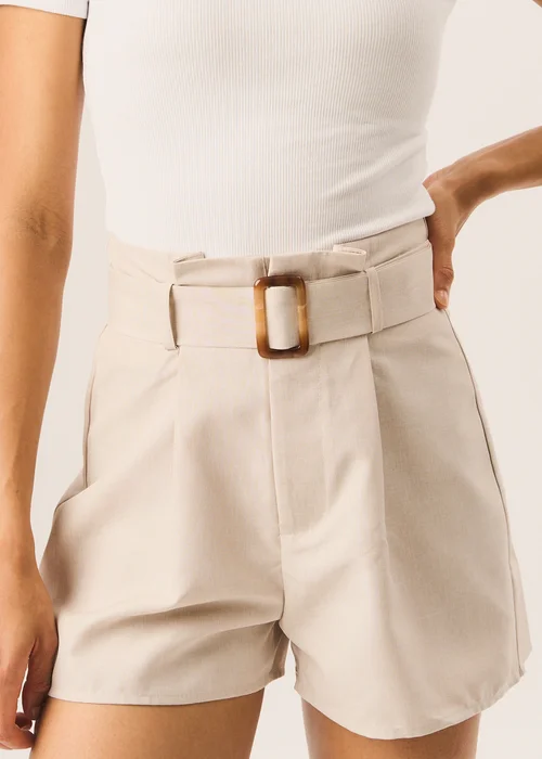 Gini London Stone Belt Detail Shorts - 8 Image 3