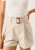 Gini London Stone Belt Detail Shorts - 8 Image 3
