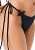Gini London Black Butterfly Detail Tie Side Bikini Bottoms - Size 6 Image 3