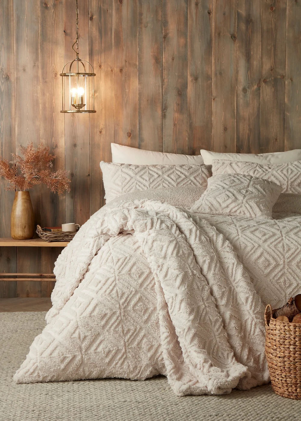 Fusion Snug Romo Natural Pinsonic Fleece Throw (130x180cm) - 130 x 180cm Image 2