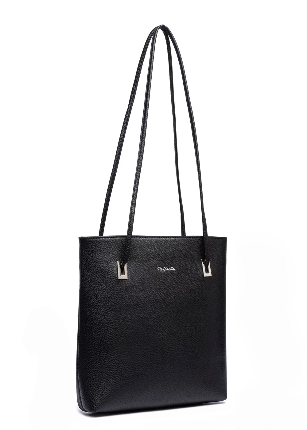 Raffaella Black Slim Tote Shoulder Bag - One Size Image 1