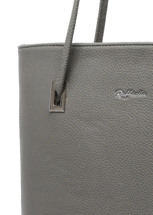 Raffaella Grey Slim Tote Shoulder Bag - One Size Image 2