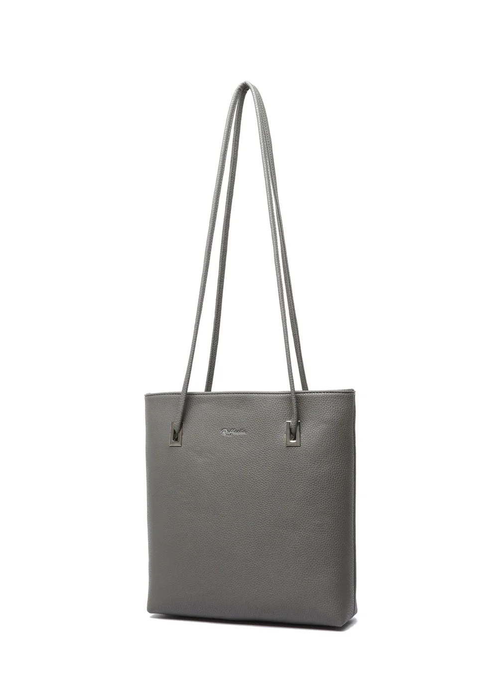 Raffaella Grey Slim Tote Shoulder Bag - One Size Image 1