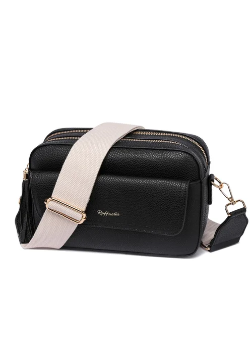 Raffaella Black Cross Body Pocket Camera Bag - One Size Image 1