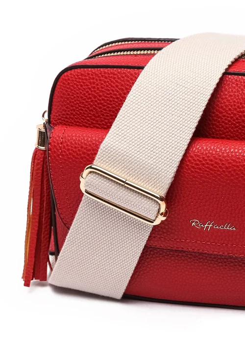 Raffaella Red Cross Body Pocket Camera Bag - One Size Image 2