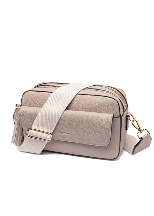 Raffaella Taupe Cross Body Pocket Camera Bag - One Size Image 1