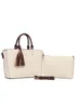 Raffaella Cream Twin Handle Handbag - One Size Image 1