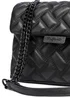 Raffaella Black Quilted Chain Shoulder Bag - One Size Image 2