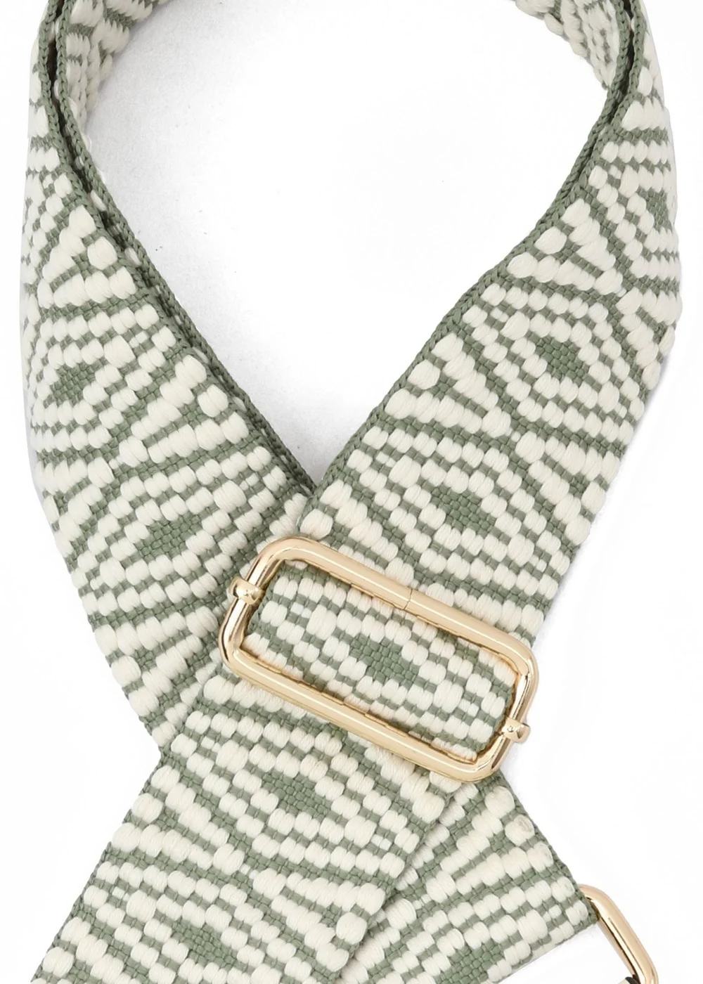 Raffaella Green and White Changeable Handbag Strap - One Size Image 2