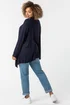Roman Navy Curve Waterfall Front Jersey Cardigan - Size 16 Image 3