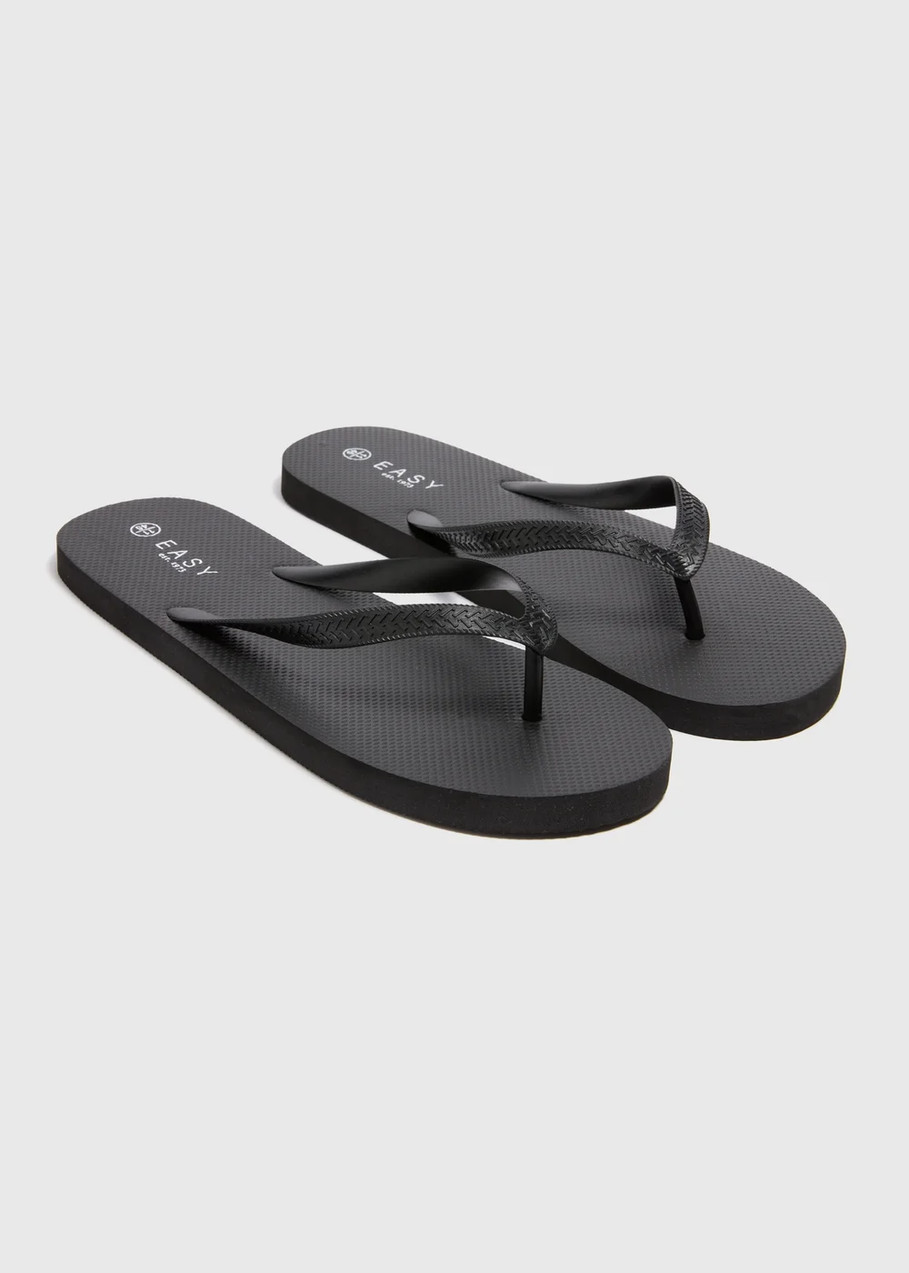 Black Flip Flops - Size 6 Image 1