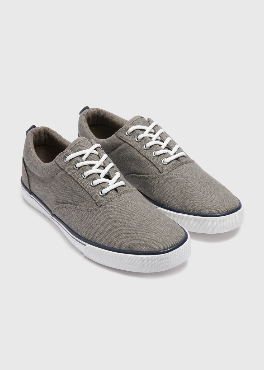 Grey Canvas Pumps - Size 6 Image 1