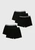 5 Pack Black & Grey Loose Fit Boxers - Small Image 1