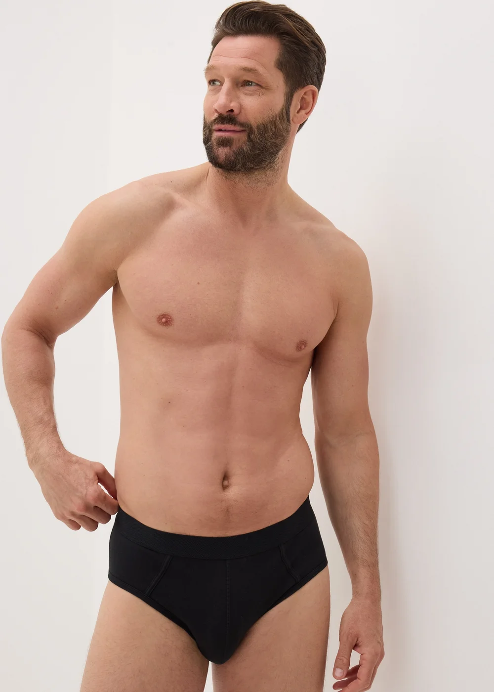 5 Pack Black Briefs - Small Image 2
