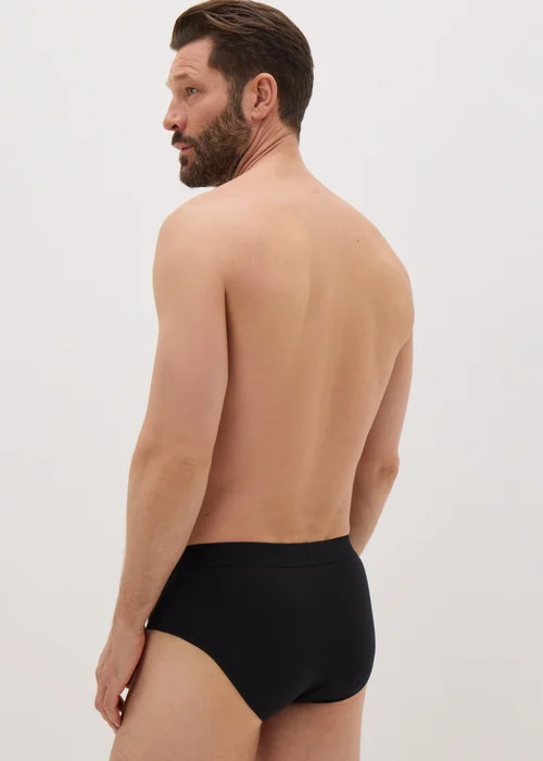 5 Pack Black Briefs - Small Image 3