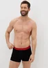 5 Pack Black Coloured Waistband Keyhole Boxers - Extra small Image 2
