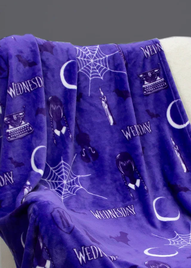 Wednesday Destined Fleece Throw 100 x 150cm