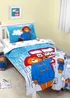 Paddington Bus Station Reversible Polycotton Duvet Set - Single Image 1