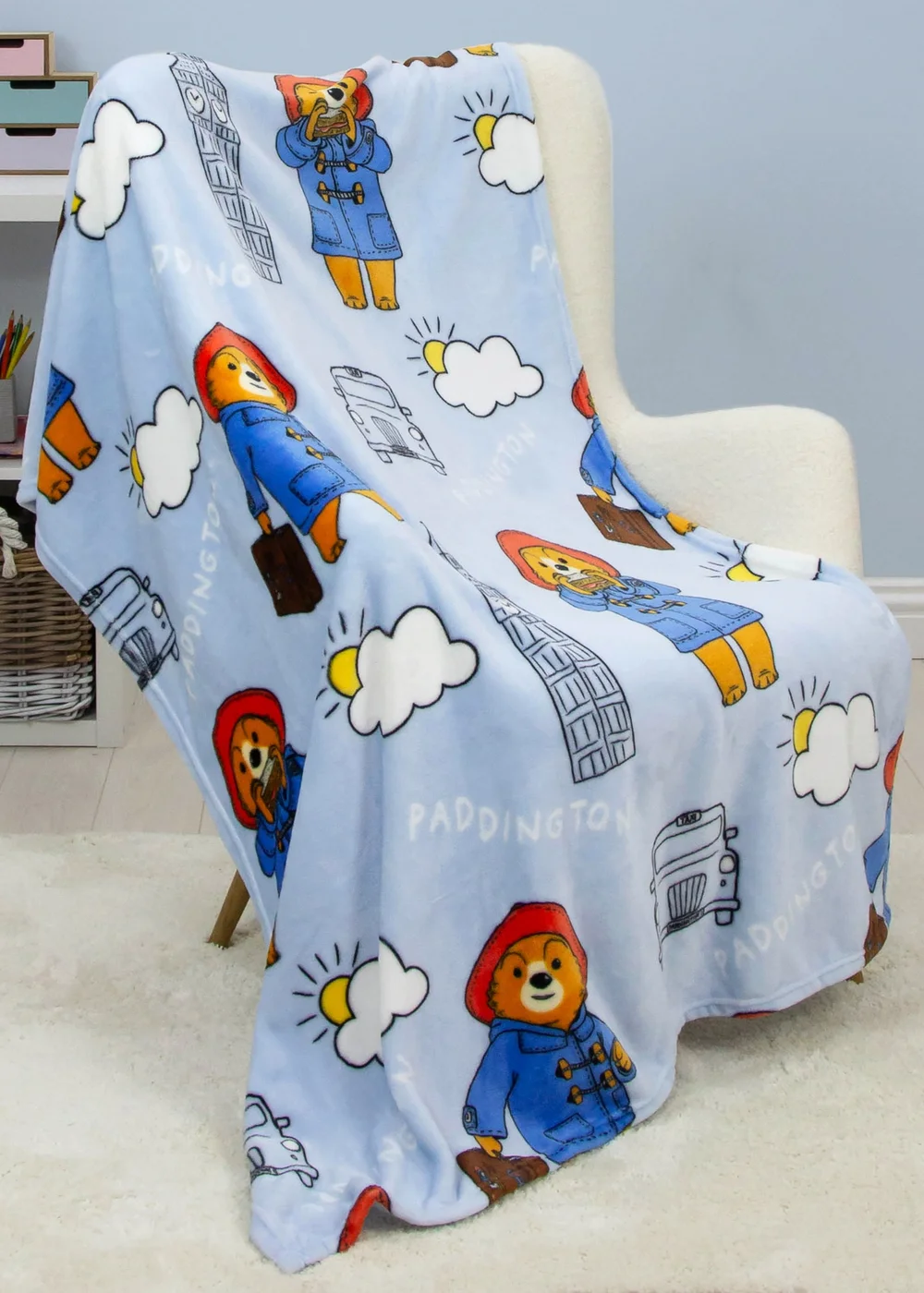 Paddington Skyline Fleece Blanket 100 x 150cm - One Size Image 1