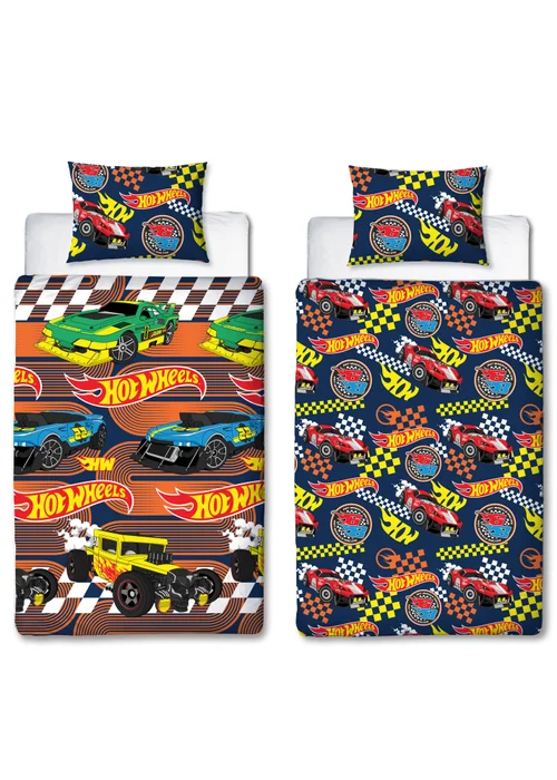Hot Wheels Racer Reversible Duvet Cover Set - Single Image 5