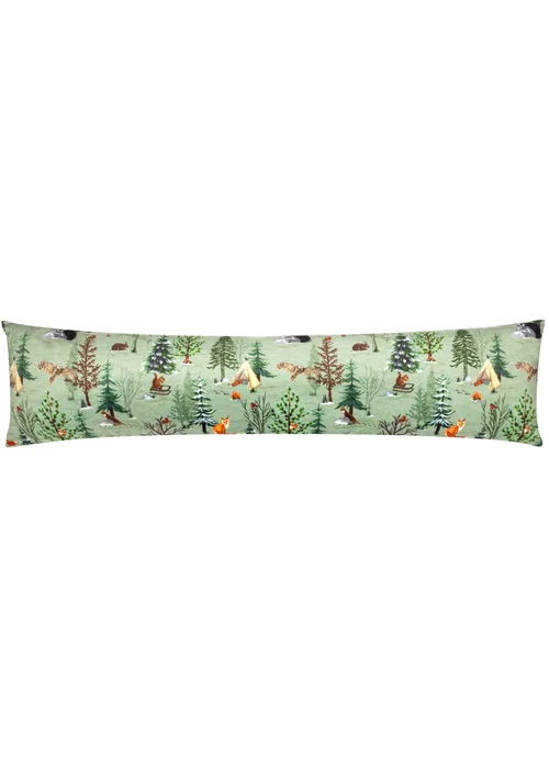 furn. Lodge Wood Velvet Draught Excluder - One Size Image 1