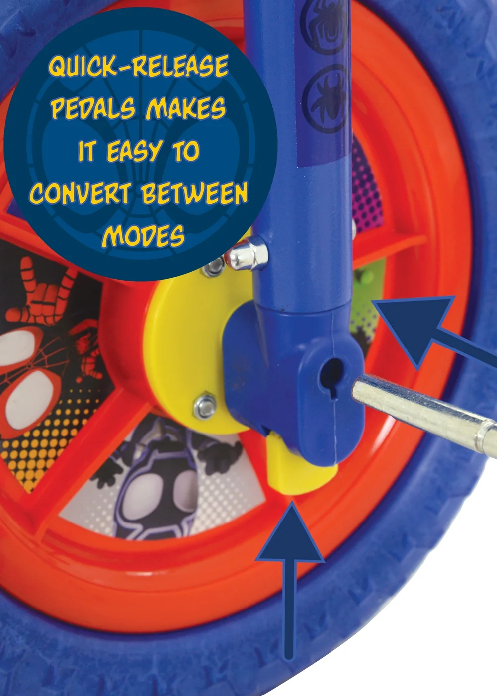 Marvel Spidey & His Amazing Friends 2 in 1 Training Bike (10") - One Size Image 4