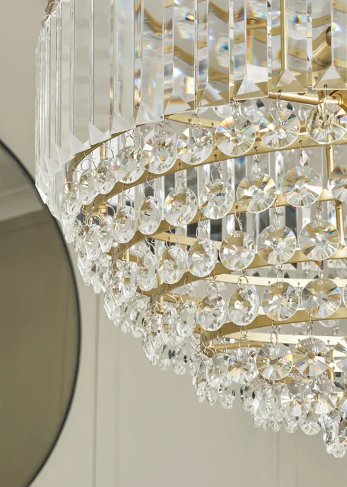 BHS Antique Brass Paladina Large Ball Ceiling Pendant (70-160cm x 50cm) - One Size Image 3