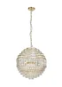 BHS Antique Brass Paladina Large Ball Ceiling Pendant (70-160cm x 50cm) - One Size Image 2