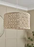 BHS Ivory Large Macrame Easyfit Shade (26cm x 47cm) - One Size Image 1