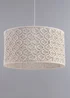 BHS Ivory Large Macrame Easyfit Shade (26cm x 47cm) - One Size Image 5