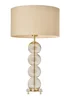 BHS Antique Brass Metro Ball Stacked Table Lamp Champagne (71cm x 40cm) - One Size Image 4