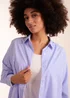 Blue Vanilla Blue Oversized Stripe Shirt - One Size Image 3