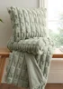 Bianca Fine Linens So Soft Carved Faux Fur Cushion (50x50cm) - One Size Image 3