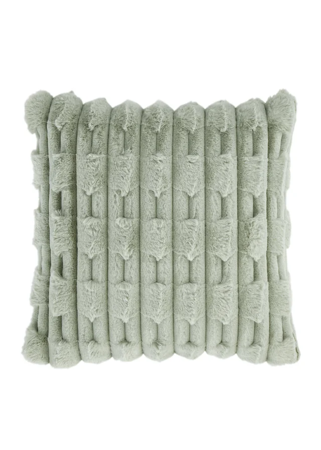 Bianca Fine Linens So Soft Carved Faux Fur Cushion (50x50cm)