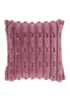 Bianca Fine Linens So Soft Carved Faux Fur 50x50cm Cushion Pink - One Size Image 1