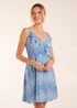 Blue Vanilla Blue Ruffle Wrap Front Cami Mini Dress - 8 Image 1
