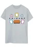Friends Logo Icons Heather Grey Boyfriend Fit T-Shirt - Large Image 1
