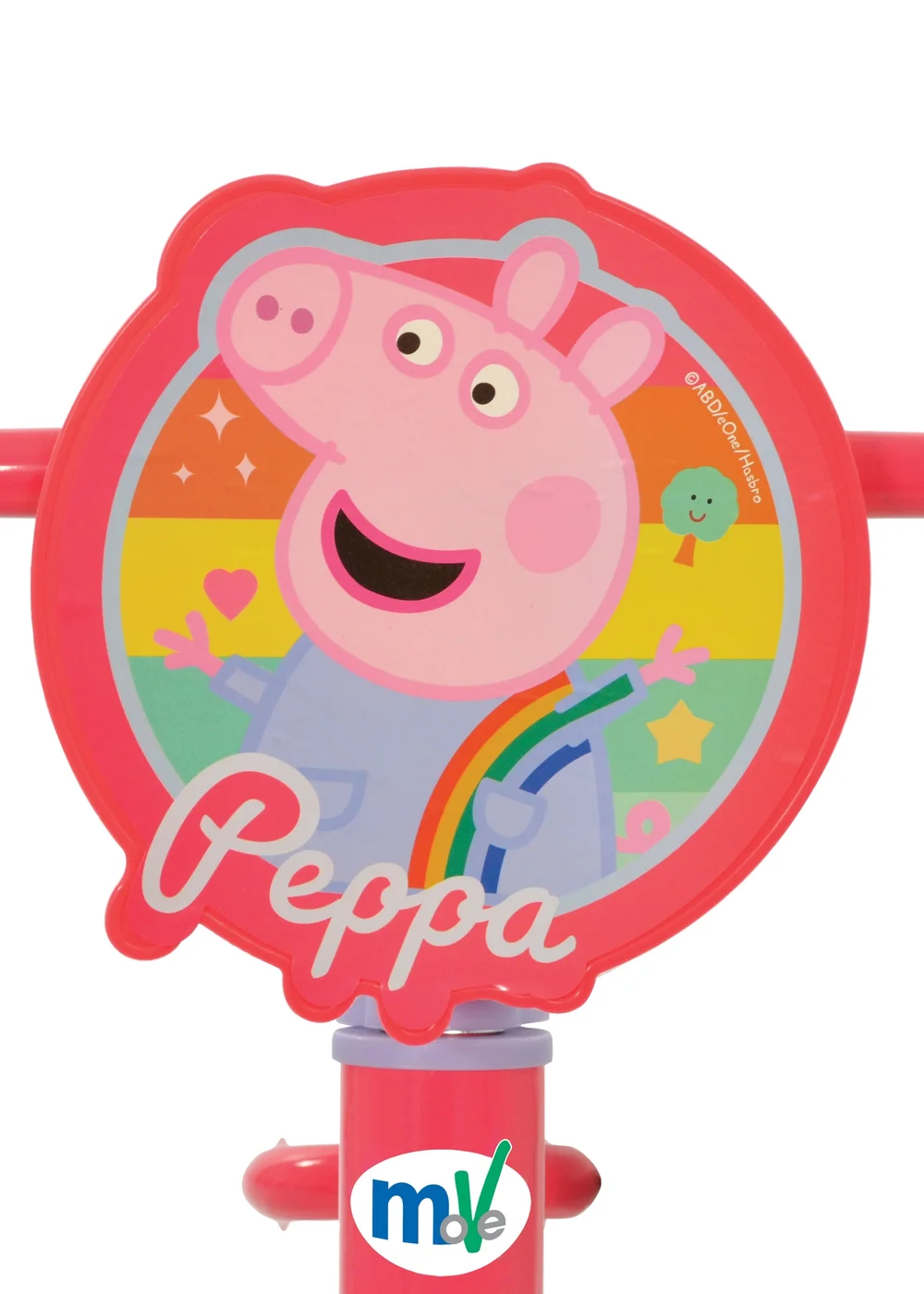 Peppa Pig Balance Bike With Light Up Wheels (12") - One Size Image 4